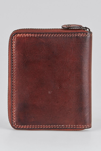 RFID Leather Zip Wallet