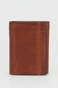 RFID Leather Trifold Wallet