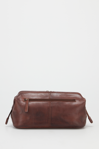 Flynn Leather Washbag