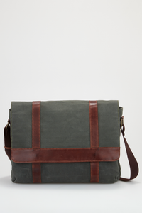 Noah Canvas/Lea Trim EW Satchel