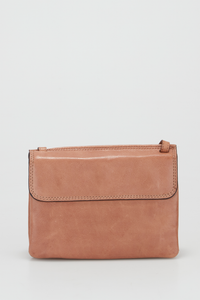 Maya Leather Double Flap Crossbody