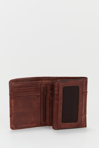 RFID Leather Trifold Wallet