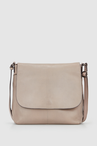 Maya Leather Flap Crossbody Bag