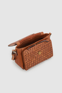 Palma Leather Flap Crossbody Bag