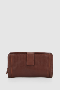 Leather Large Tab Wallet