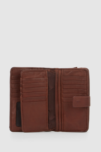 Leather Large Tab Wallet