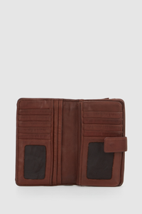 Leather Large Tab Wallet