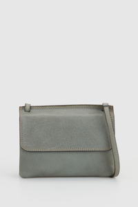 Maya Leather Double Flap Crossbody