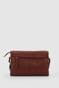 Malea Leather Flap Crossbody Bag