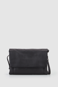 Malea Leather Flap Crossbody Bag