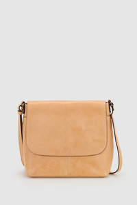 Maya Leather Flap Crossbody Bag