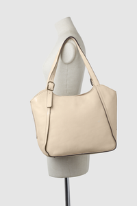 Maya Leather Buckle Tote Bag