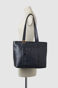 Ivy Leather Buckle Tote Bag