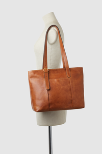 Ivy Leather Buckle Tote Bag