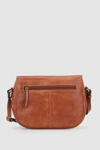 Maya Leather Flap Crossbody Bag