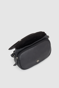 Maya Leather Flap Crossbody Bag