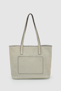 Quinn Leather Unlined Tote Bag