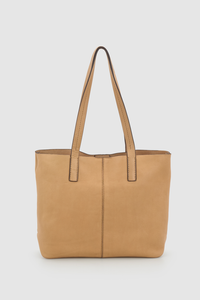 Quinn Leather Unlined Tote Bag