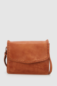 Mila Leather Flap Crossbody Bag