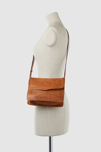 Mila Leather Flap Crossbody Bag