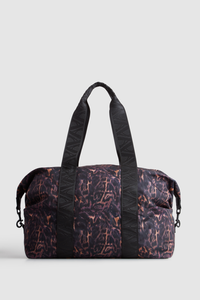 Gia Nylon Leopard Gym Bag