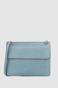 Maya Leather Double Flap Crossbody