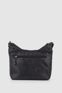 Clio Leather Scoop Crossbody Bag