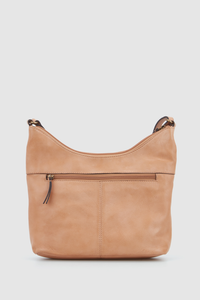 Clio Leather Scoop Crossbody Bag