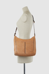 Clio Leather Scoop Crossbody Bag