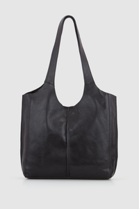 Clio Leather Unlined Tote Bag