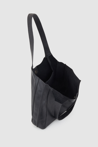 Clio Leather Unlined Tote Bag