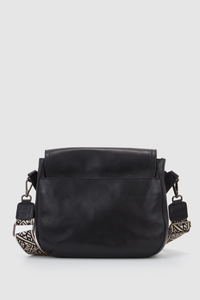 Pia Leather Flap Crossbody Bag