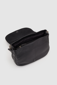 Pia Leather Flap Crossbody Bag