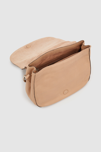 Pia Leather Flap Crossbody Bag