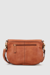 Aria Leather Flap Crossbody Bag