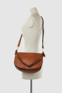 Aria Leather Flap Crossbody Bag