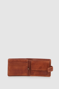 RFID Lucas Leather Tab Wallet