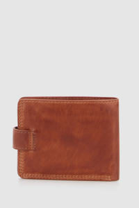 RFID Lucas Leather Tab Wallet