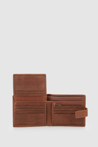 RFID Leather Tab Wallet