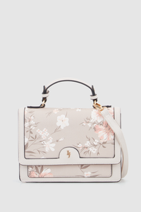 Floral Top Handle Bag