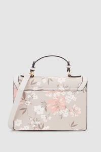 Floral Top Handle Bag