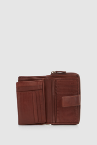 Leather Medium Tab Wallet