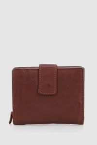 Leather Small Tab Wallet