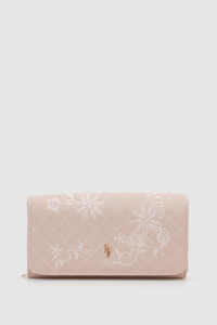 Floral Stitch Large Wallet