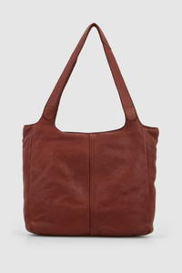 Alia Leather Multi-Zip Tote Bag