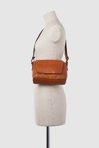 Lo Leather Flap Crossbody Bag