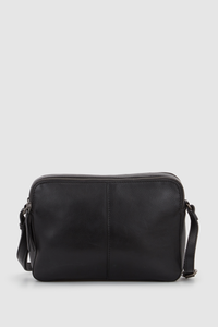 Lo Leather Twin Zip Crossbody Bag