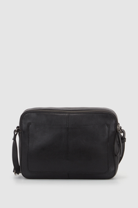 Lo Leather Twin Zip Crossbody Bag