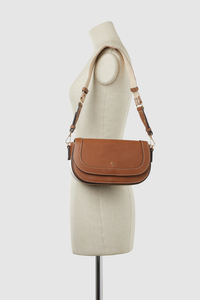 Webbing Strap Flapover Bag