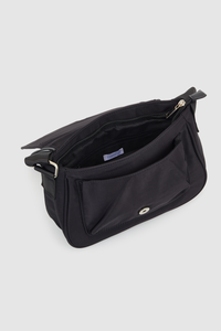 Nylon Flap Crossbody Bag